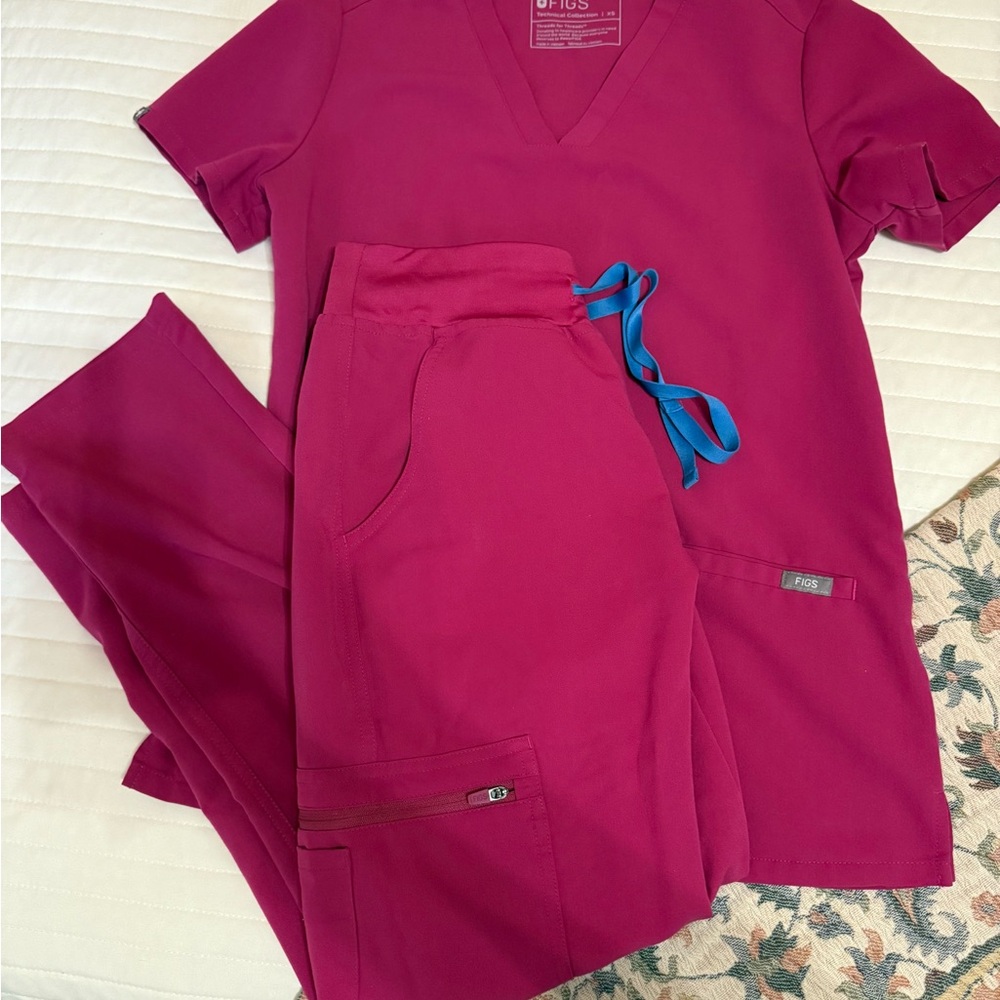 Figs Raspberry Sorbet Scrub Set Xs/Sp